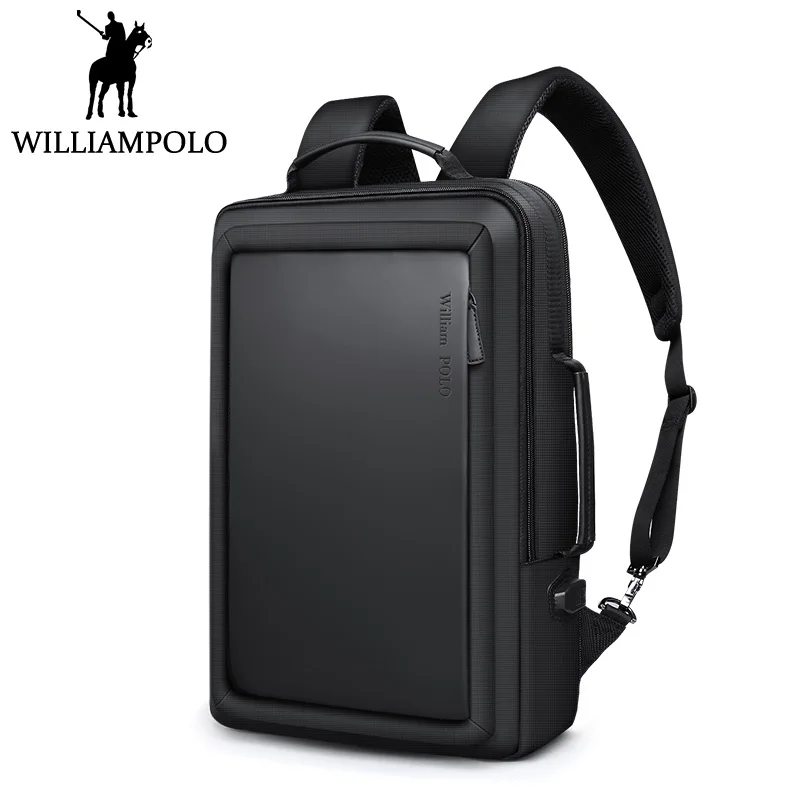 Мужской Дорожный рюкзак Williampolo модный офисный для ноутбука с usb зарядкой в
