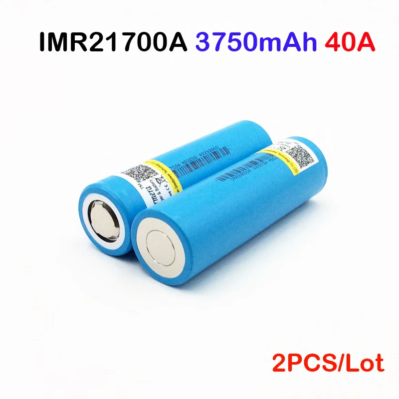 Аккумулятор 21700 3750mah Li Ni аккумулятор 3 7 V 40A для электронной сигареты мод/комплект 2