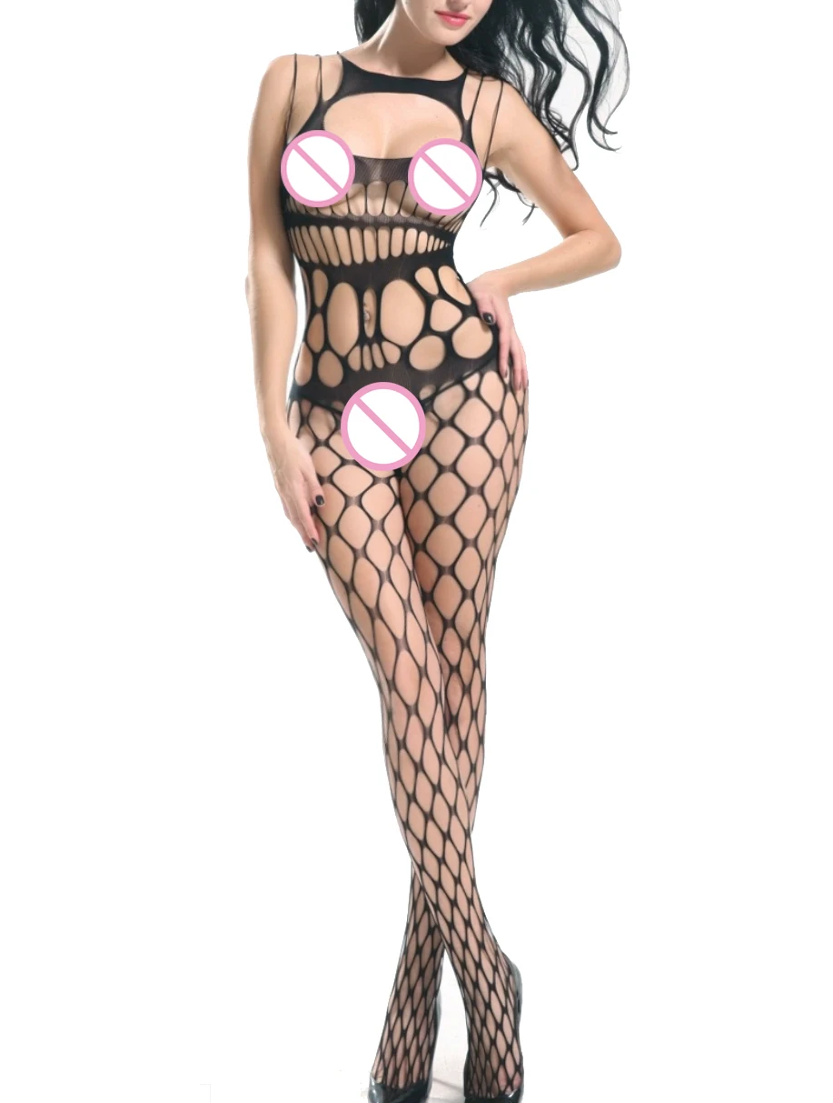 Сексуальное вязанное крючком боди-чулки, женское белье, платье Babydoll, нижнее белье, нижнее белье боди сорочки 6017