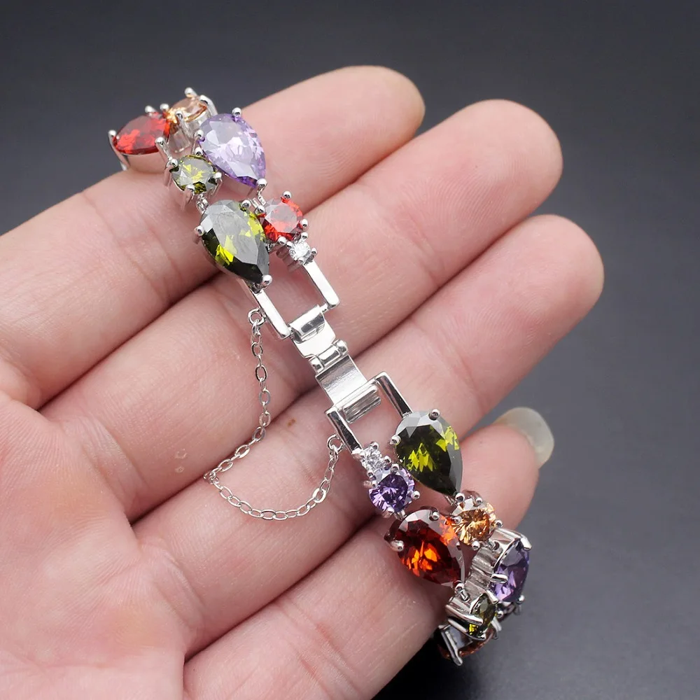 Hermosa подарок блестящие женские ювелирные изделия Красочные Модные вечерние