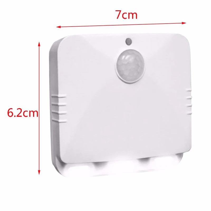 2 шт./компл. светодиодный ночник датчик движения тела PIR настенный светильник для