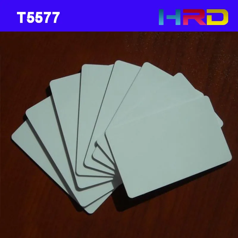 [10 шт./лот] T5557 T5577 ПВХ пустой карты отель смарт Whitable читаемый Близость Rfid|IC/ID карты|