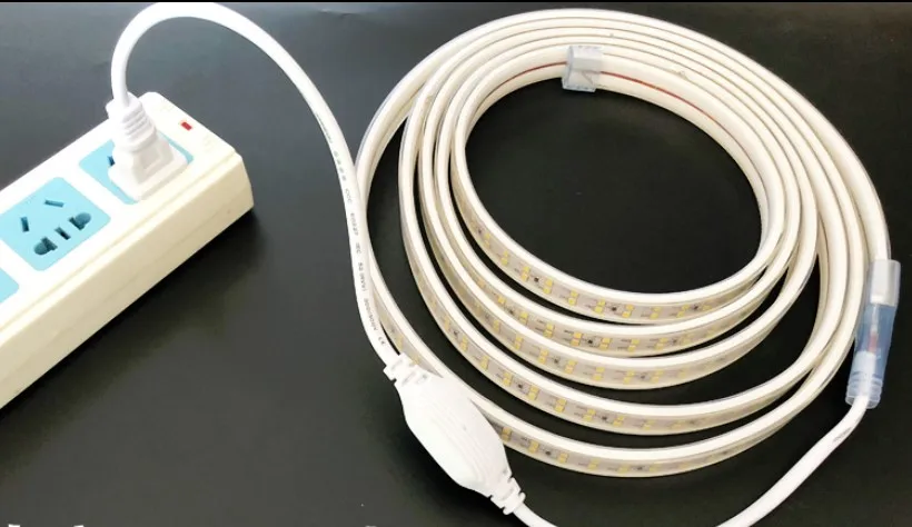 Яркий SMD2835 светодиодный гибкий ленточный свет 110 в 120 в высокой мощности 2835 Светодиодный ленточный светильник водонепроницаемый IP67 2 ряда 180 светодиодный s/метр