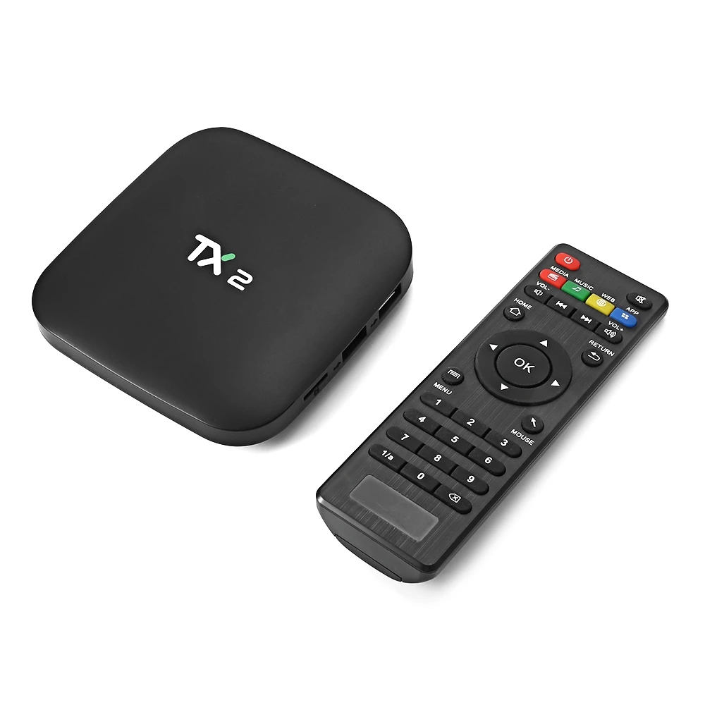 Mesuvida TX2-R2 Android 6 0 Smart tv Box BT2.0 KD плеер 2G 16G ARM Cortex-A7 RK3229 32 бит 2 4 ГГц WiFi 4K x 2K медиаплеер |