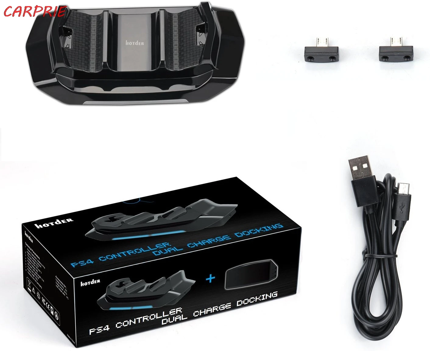CARPRIE Контроллер беспроводных зарядных устройств двойной USB Подставка для Playstation 4