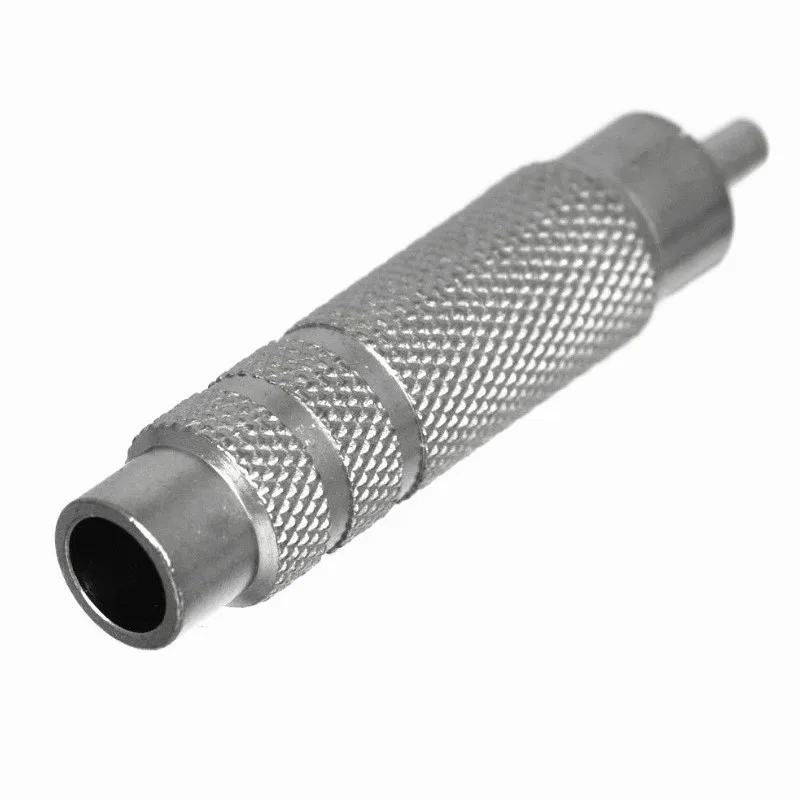 10 шт./лот металлический с никелевым покрытием материал RCA штекер до 6 35 мм гнездо