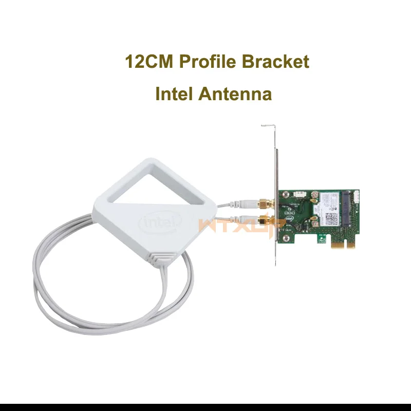 WTXUP двухдиапазонный 2,4G 5G для Intel 7260AC 7260HMWDTX1. X PCi Express беспроводной настольный WiFi адаптер Bluetooth 4,0 Wlan сетевая карта - Цвет: extended antenna12CM