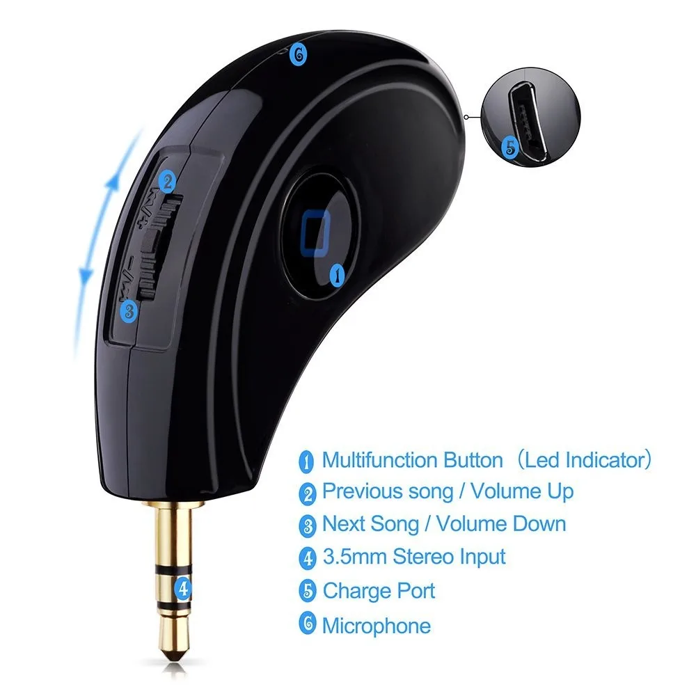 Бесплатная доставка Универсальный CSR4.0 Bluetooth беспроводной приемник стерео аудио