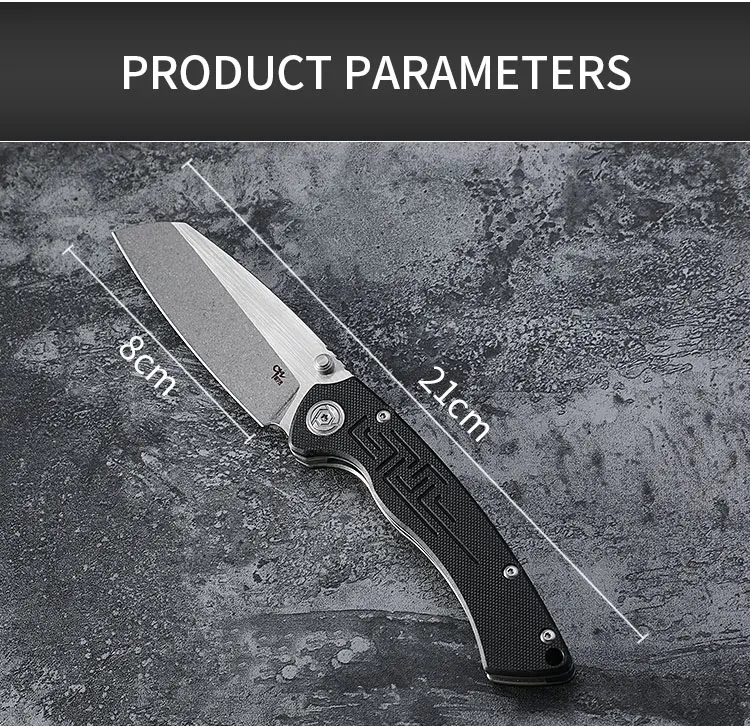 CH genuine folding knife EDC G10 handle D2 steel washed ball bearing tumbling tactical pocket camping hunting tool free shipping