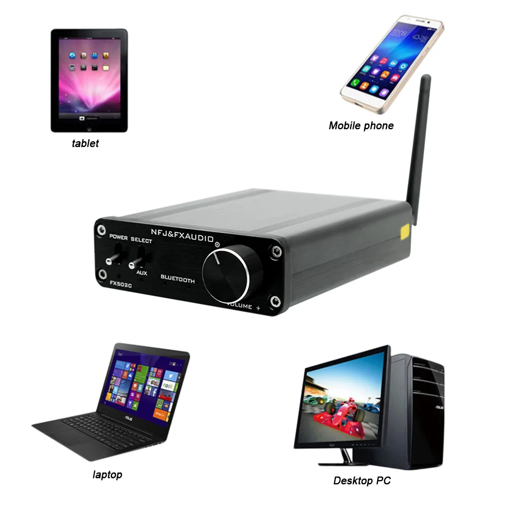 FX-Audio FX502C Bluetooth 4 0 аудио цифровой Мощность усилитель Amplificador TPA3116D2 CSR8635 дома Hifi