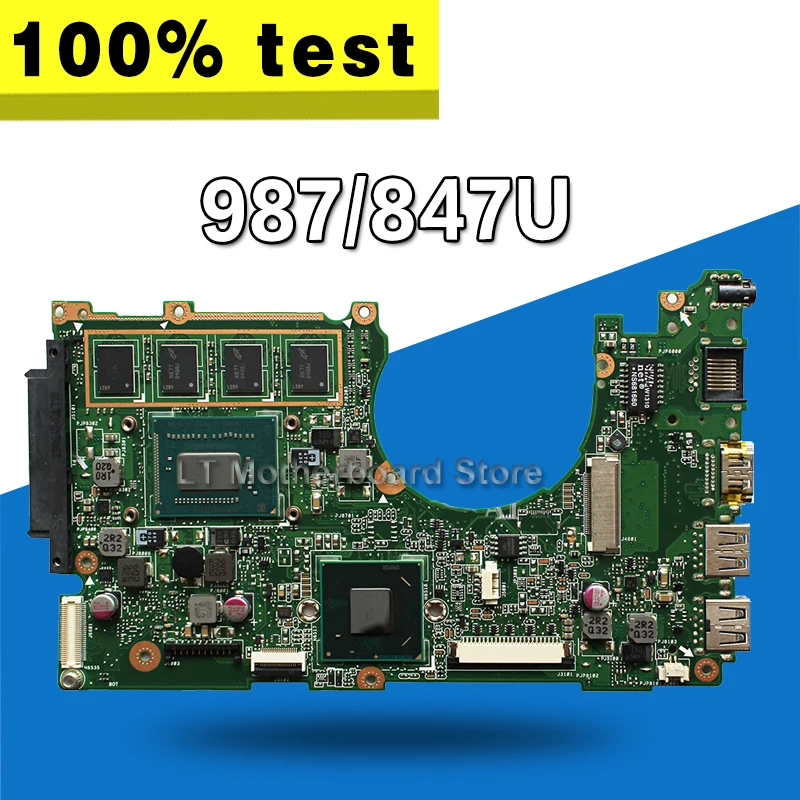 Материнская плата X202E 987/847U 2G REV2.0 для ASUS X201E X202E S200E материнская плата для ноутбука X202E материнская плата X202E тест материнской платы ОК