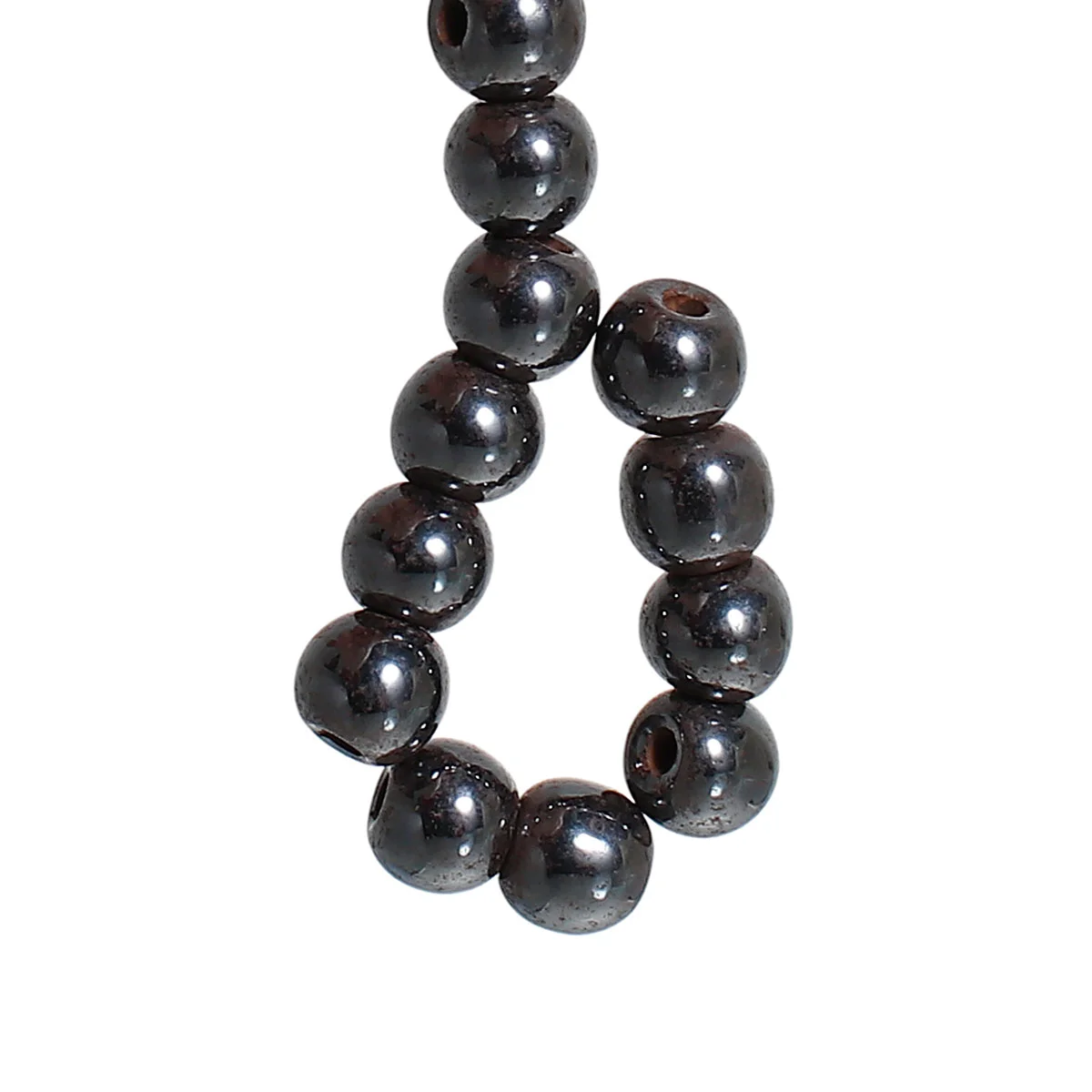 DoreenBeads 100 шт. круглые магнитные бусины с гематитом диаметр 6 мм (B00133) yiwu|beads 6mm|spacer