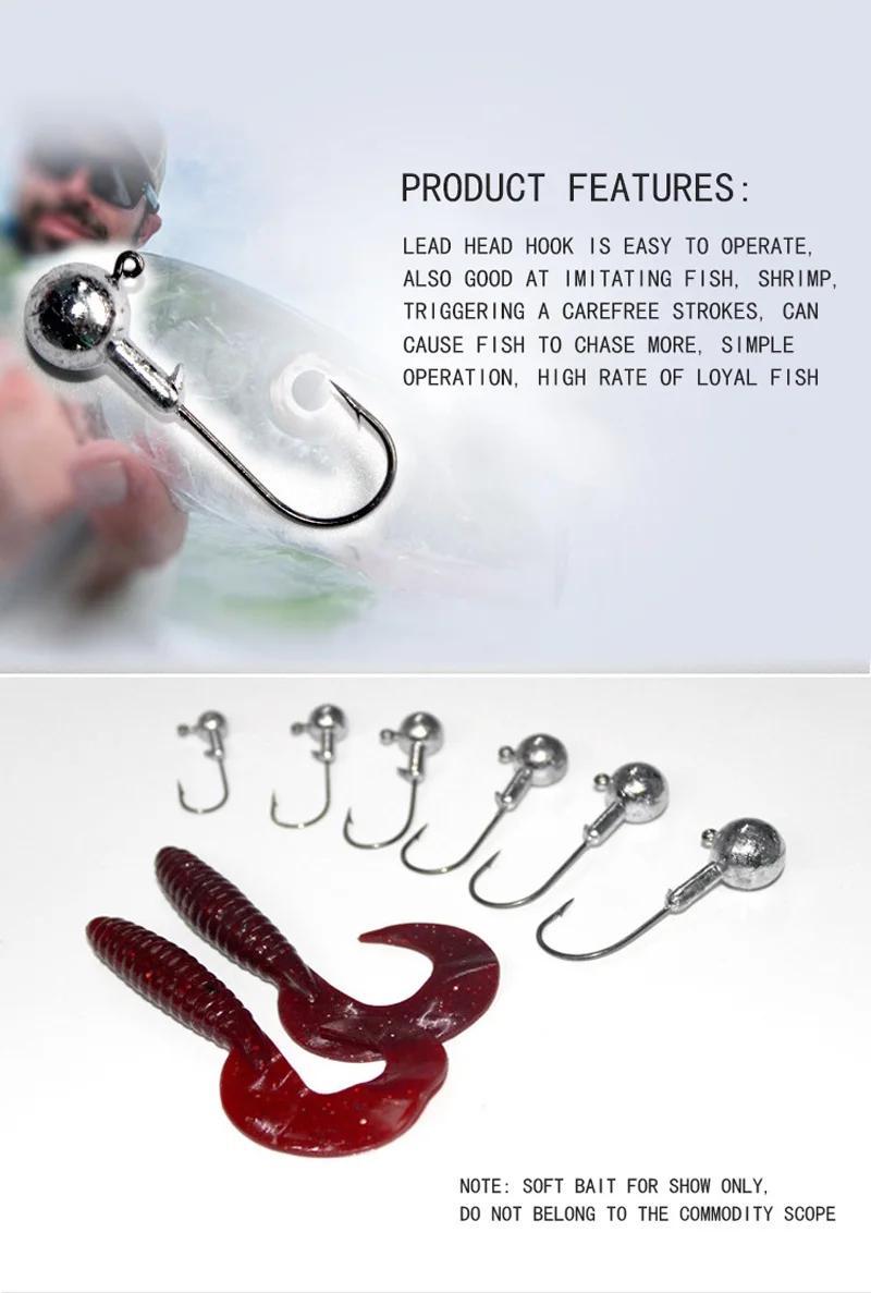 50 шт./кор. Lead Jig Head рыболовный крючок Мягкая приманка с высоким содержанием углерода Сталь крючки для фидера для рыбалки 1g 1,5 2Г сети 3,5g 5g 7g 10g 14 г, 20 г