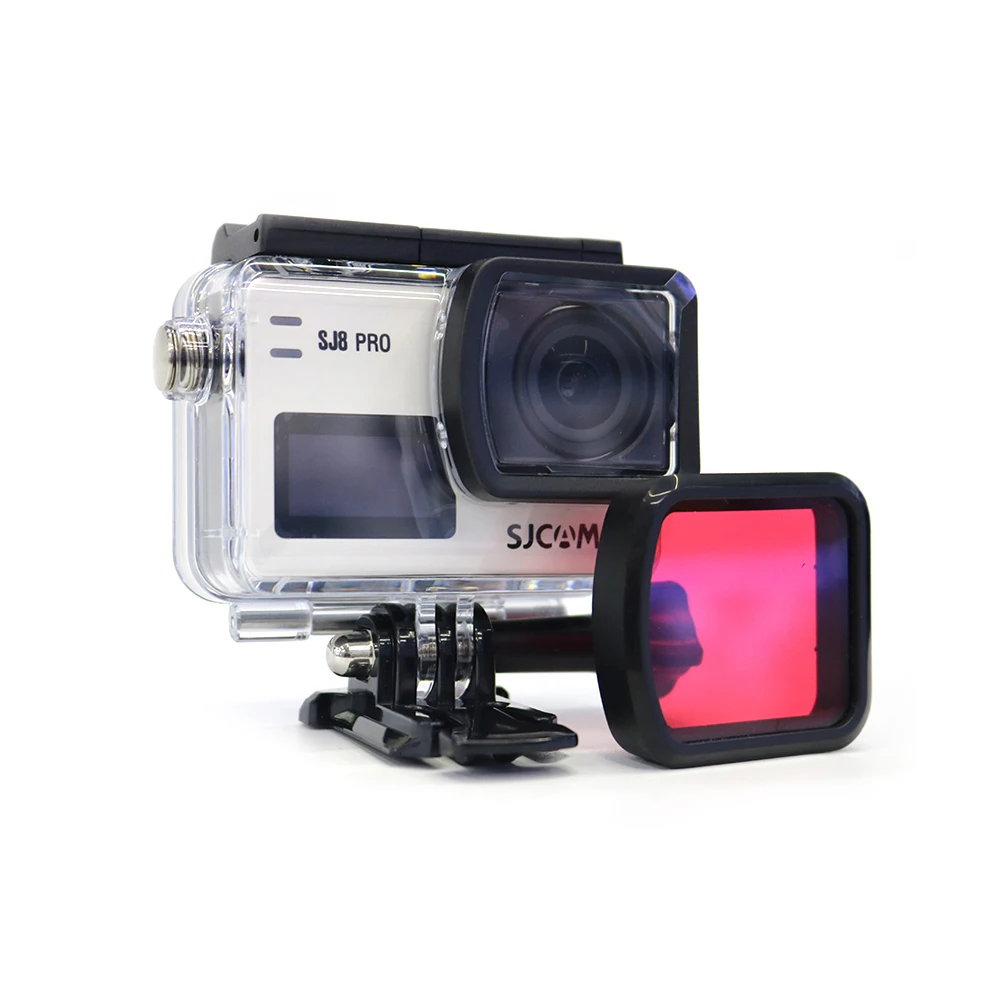 Для SJCAM SJ8 водонепроницаемый чехол Крышка объектива корпус фильтр красный корпус крышка для Sj8 Pro/Plus/Air Экшн камеры аксессуары