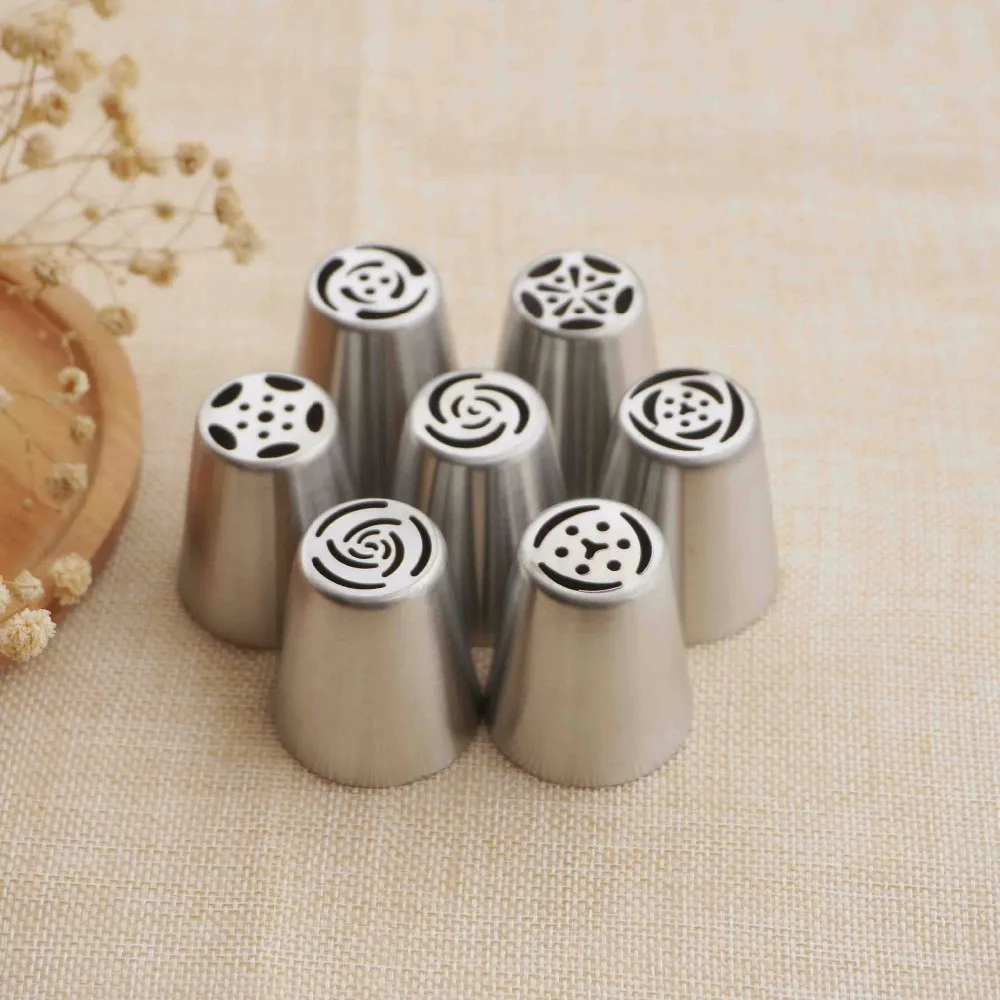 7 шт. русские насадки для торта тюльпан глазурь наконечник украшения