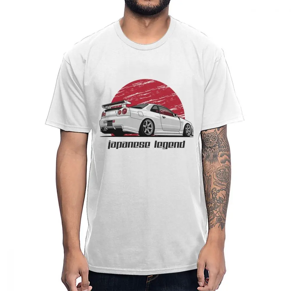 Футболка Japanese Legend Skyline GTR R34 мужская стильная футболка с круглым вырезом S-6XL
