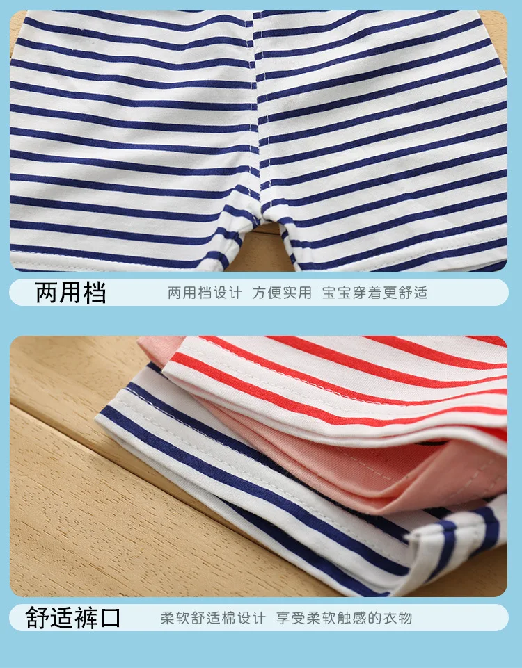 Летние хлопковые детские штаны однотонные в клетку|Брюки| |