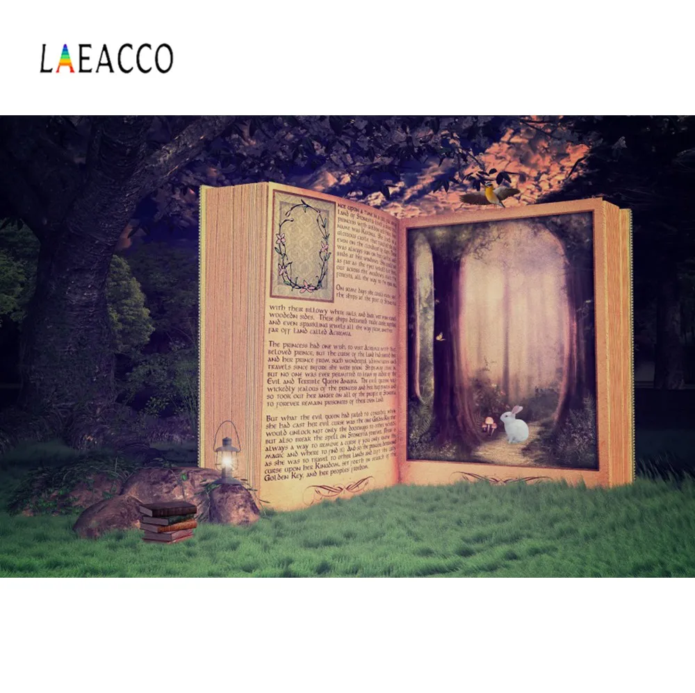 Laeacco сказочная Волшебная книга лес окно дерево для детской вечевечерние