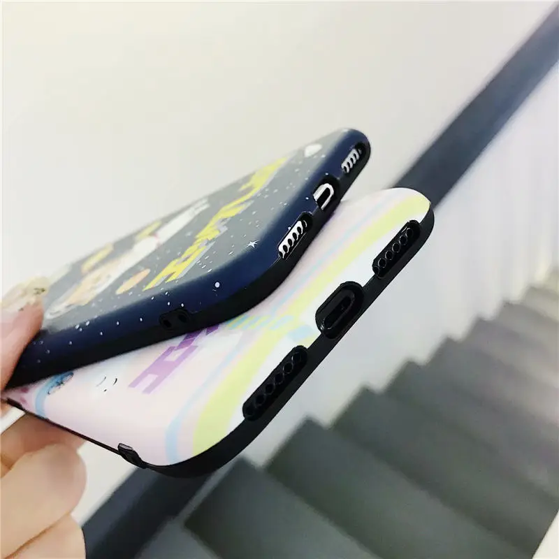 Kawaii японский Шиба ину собака Телефон чехол для Apple iPhone XR XS X 6 6S 7 8 Plus IMD пространство