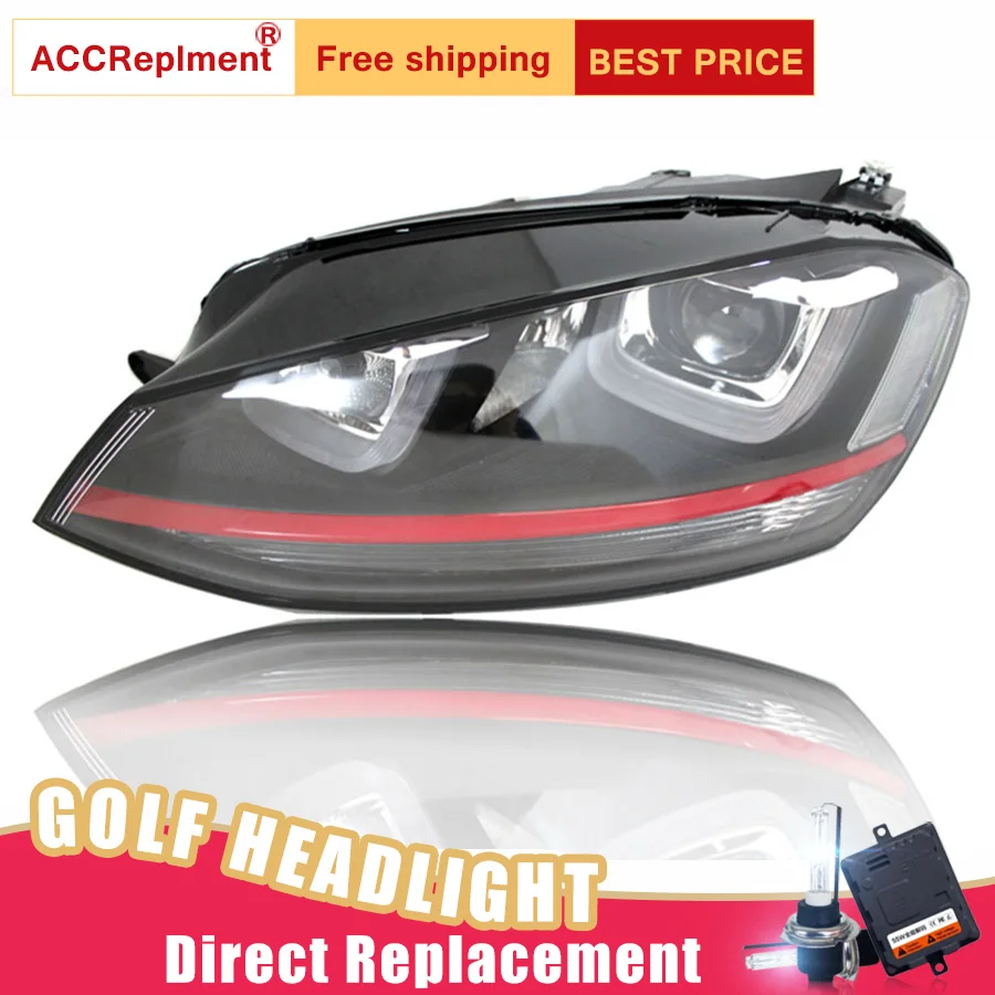 2 шт. светодиодный ные фары для VW Golf 7 2013 2014 Автомобильные ангельские глазки