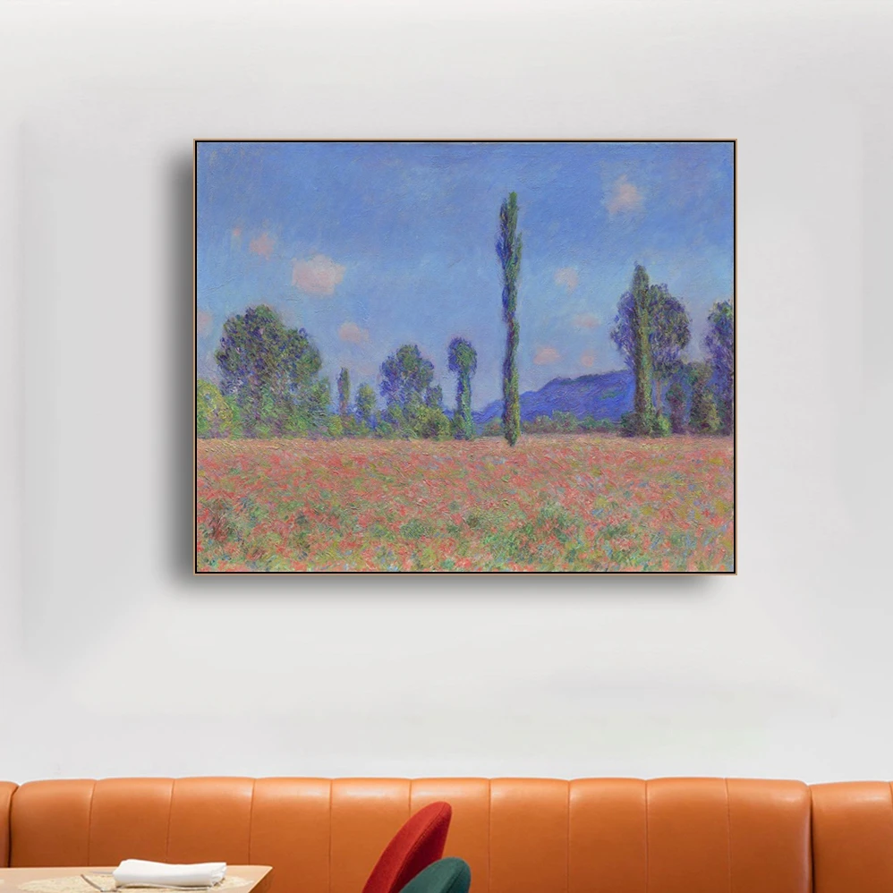Постер для каллиграфии с маками от Monet настенная живопись на холсте и печать