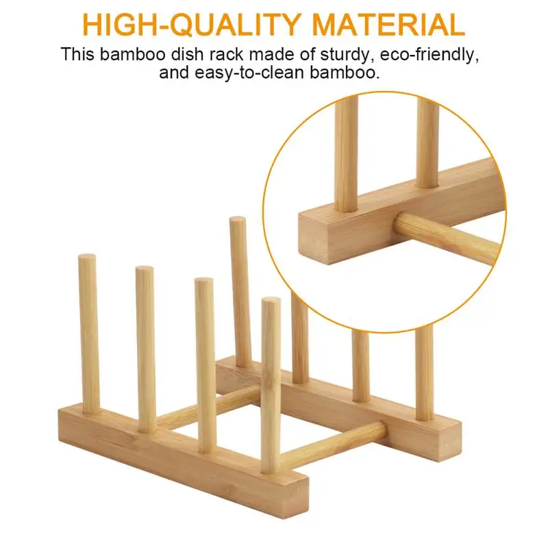 Деревянная подставка для крышек Тарелка деревянная тарелка Складная стойка