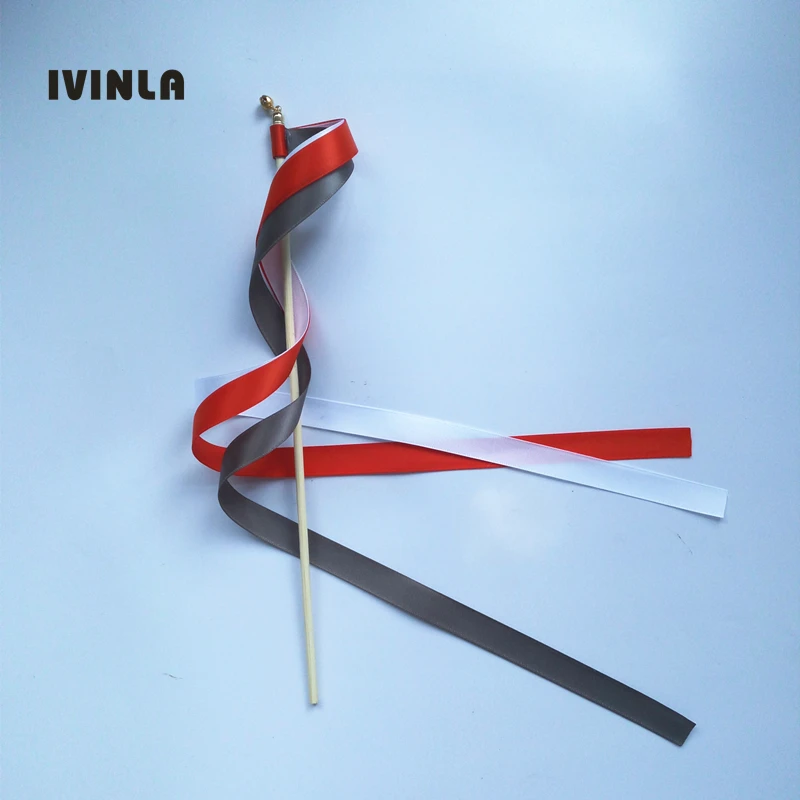 Новейшие 50 шт./лот оранжево-серые и белые Ленточные палочки с золотым