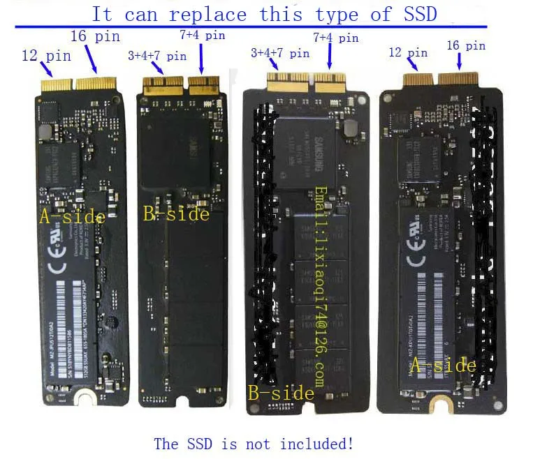 Карта адаптера + 128 Гб SSD для late 2013 MacBook Pro A1502 A1398 ME864 ME865 ME866 ME293 ME294 MGX72 MGX82 MGX92 MGXA2 MGXC2 |
