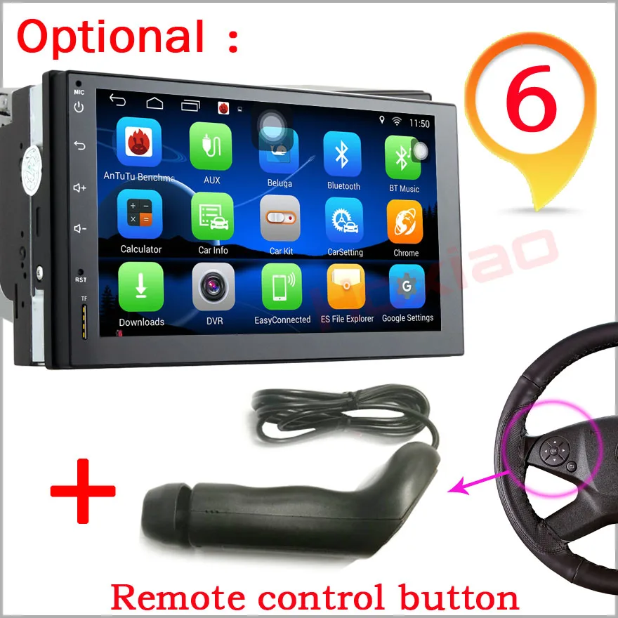Автомобильный DVD GPS android 6,0 плеер 2 din радио универсальный GPS навигация Мультимедиа для Nissan Toyota Volkswagen Mazda BYD Kia VW