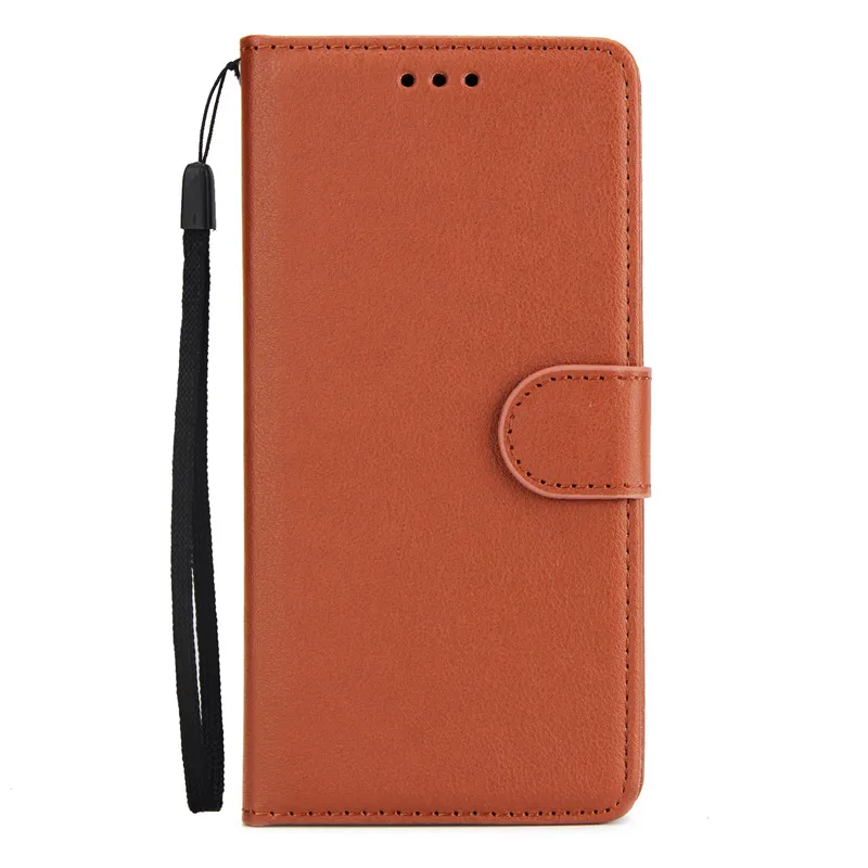 Brown Классический кожаный чехол для телефона Huawei P20 P30 Pro P10 Lite Honor 10 9 Lite 7A 7C Y5 Y6 Mate 20 Lite PSmart Nova3i - Цвет: Brown