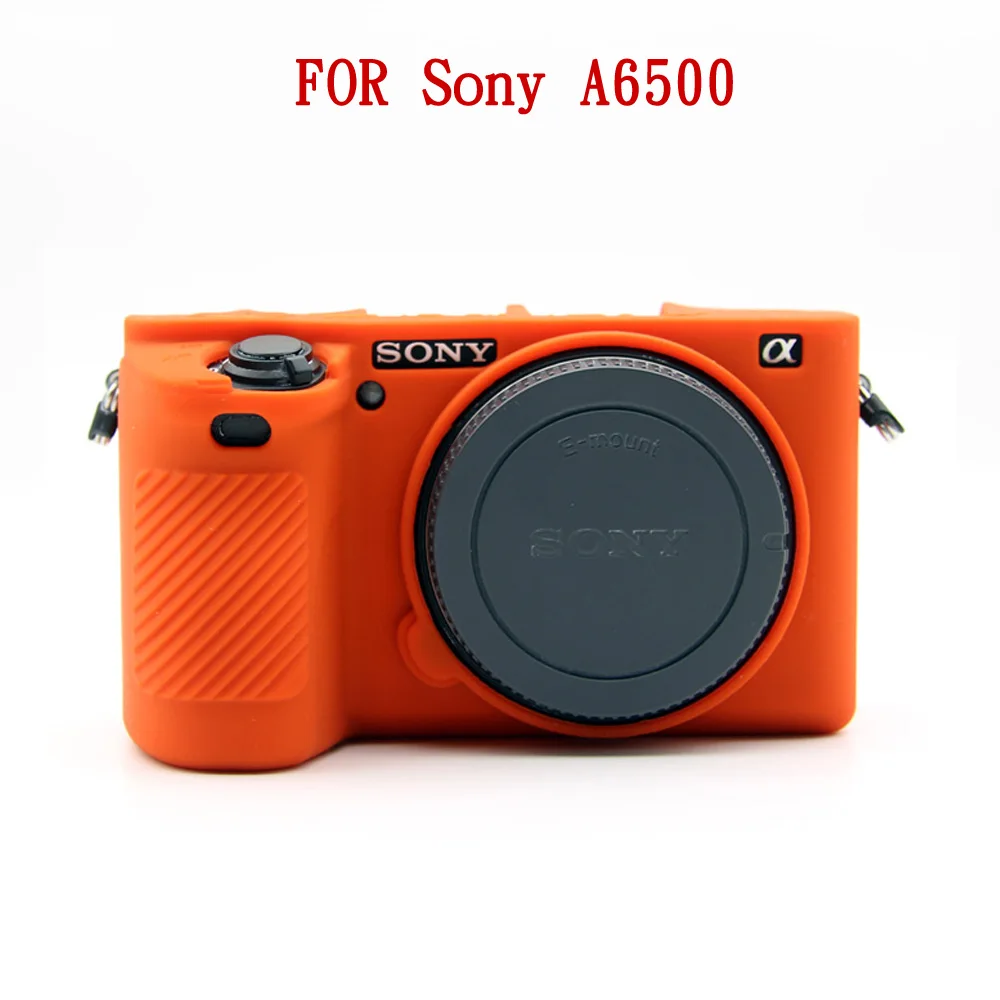 Мягкая сумка для камеры силиконовый чехол для sony A5000 A5100 A6000 A6300 A6500 RX100 III IV - Цвет: A6500 Orange