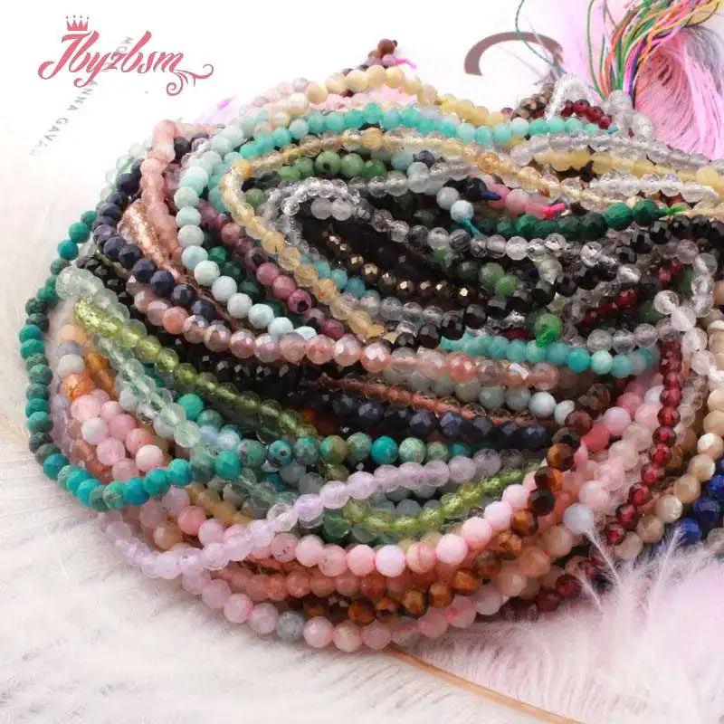 Бусины Из Натурального Малахита 4 мм граненые Круглые незакрепленные для