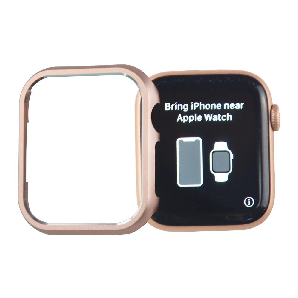 Protector Case for Apple Watch Series 8 7 6 SE 5 4 3 Bumper Metal Cover for Iwatch Ultra 49mm 41mm 45mm 40mm 44mm Hard Frame