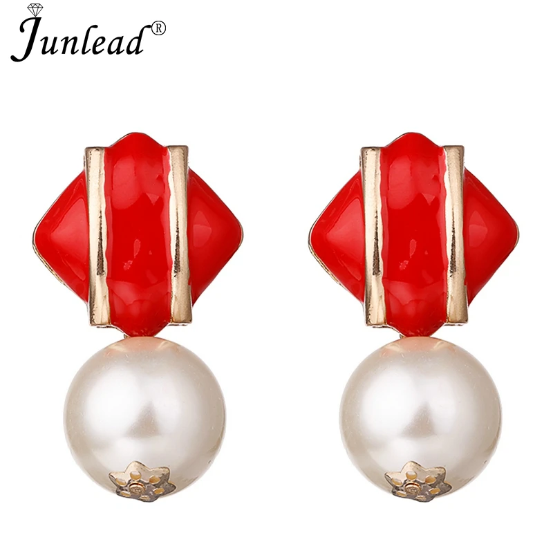 Женские серьги-капельки Junlead круглые желтые серьги из квадратного сплава с