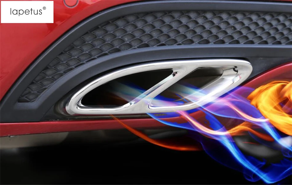 Задняя выхлопная труба для Mercedes Benz GLC X253 2016 2021|trim cover|decorative trim moldingexhaust |