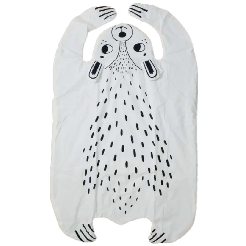 Bear Mat 2 Детские стеганые коврики с рисунками животных из мультфильмов, енота, лисы, тигра, панды, Льва, одеяла, коврик, ковер в скандинавском стиле, декор для детской кровати - Цвет: Bear Mat 2