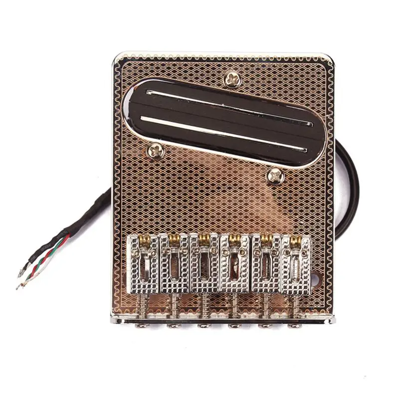 Цветочный узор Flate Стиль гитары мост/роликовое седло с хамбакером Пикап для теле