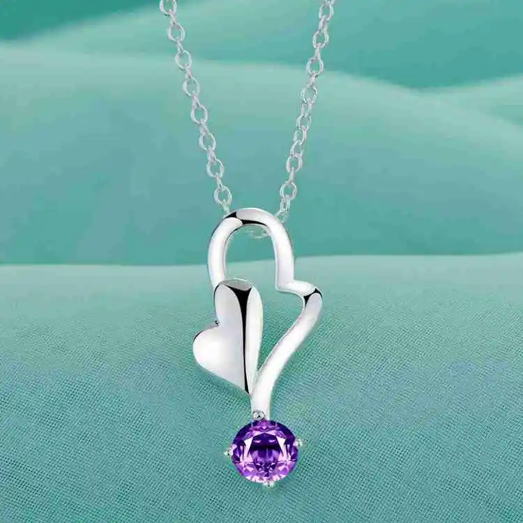 wholesale Wedding gift Nice Silver Plated Fashion jewelry chains necklace pendant 4 color WN-937 | Украшения и аксессуары