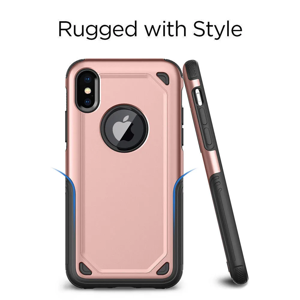 VRSDES чехол для iPhone X XS XR 7 8Plus военный противоударный бронированный телефона 6 6S Plus 5