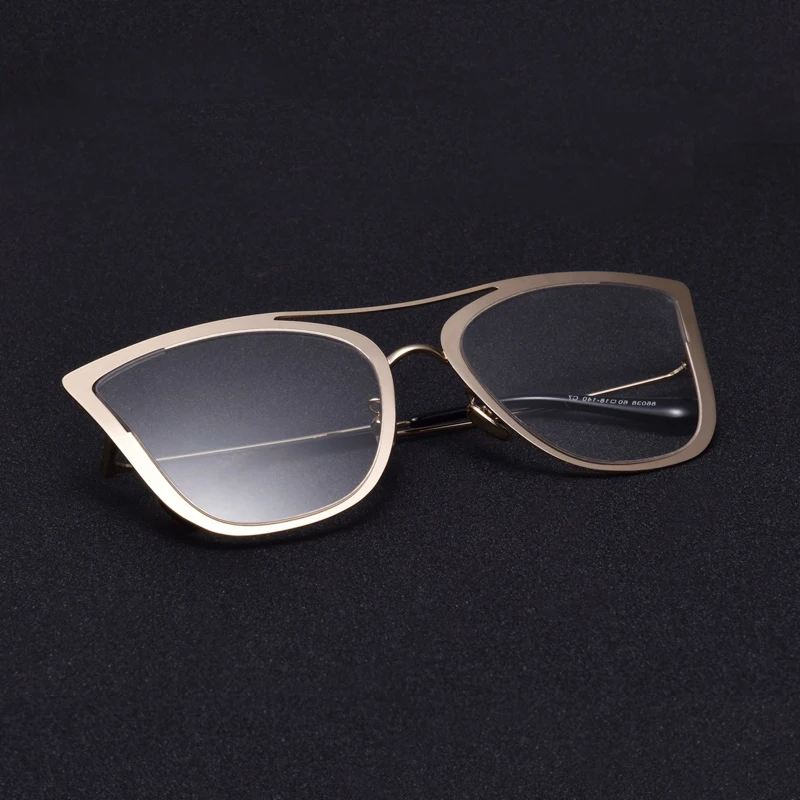 Winla New Fashion Women Cat Eye Glasses Optical Frame Luxury Brand Designer Double-Bridge Shades Clear Lens Gafas Oculos De Sol |