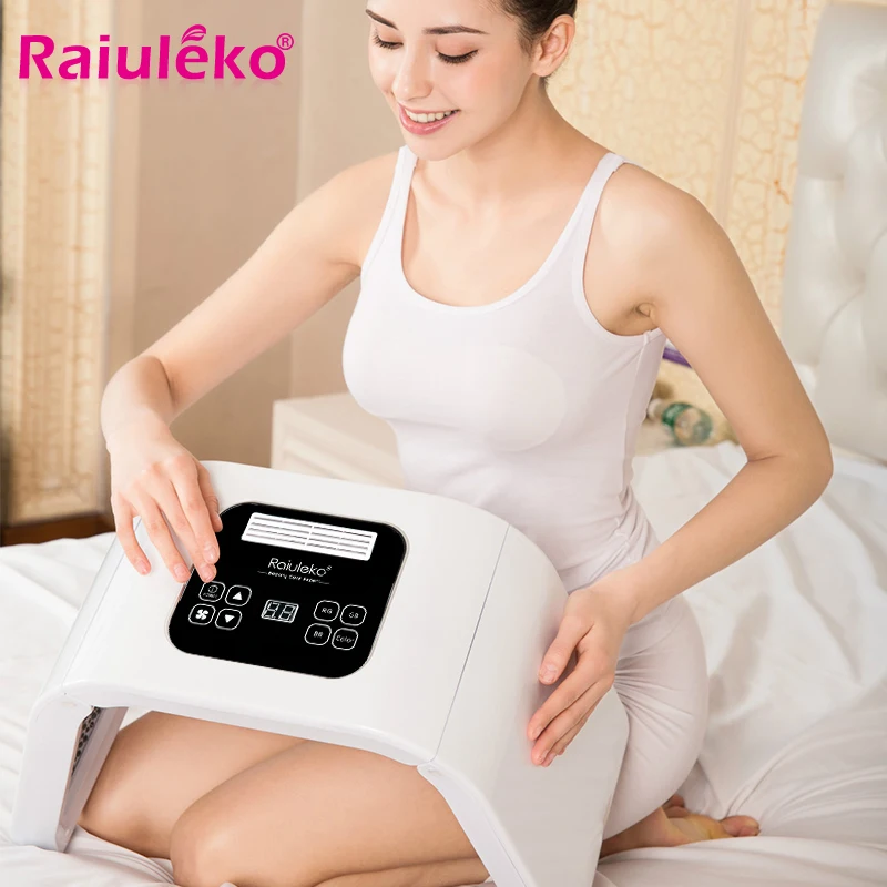 Профессиональный 7 цветов фотон PDT светодиодный светильник маска для лица машина лечение акне отбеливание лица Омоложение кожи светильник терапия