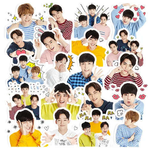 20 шт. креативные милые самодельные наклейки exo Q version pretty boys для скрапбукинга