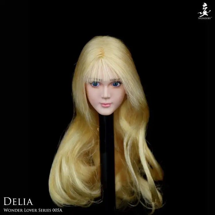 WONDERY Wonder Lover серии 005A Делия бледная голова 1/6 FIT Phicen женский тела|phicen female|head 1/6phicen body