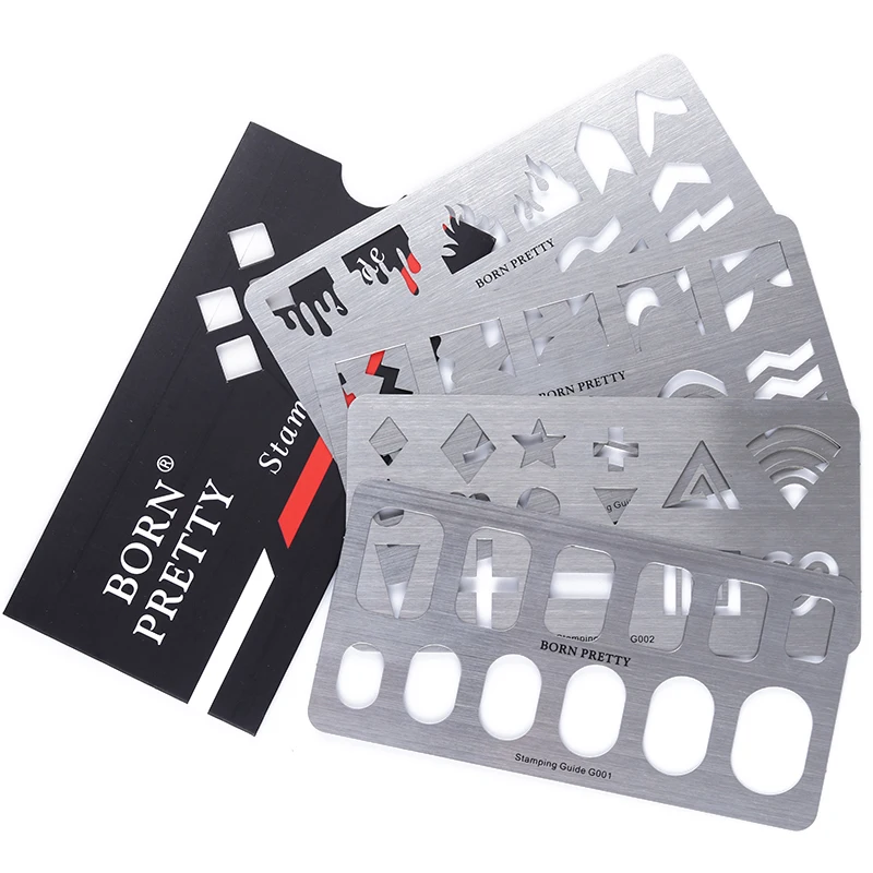 1 шт. трафареты из нержавеющей стали для французского маникюра|stamping template|template