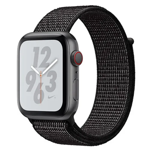 Ремешок для apple watch band sport loop apple watch 5 4 3 band 44 мм 40 мм iwatch 5 4 42 мм 38 мм correa нейлоновый браслет pulseira nato - Цвет ремешка: flash black