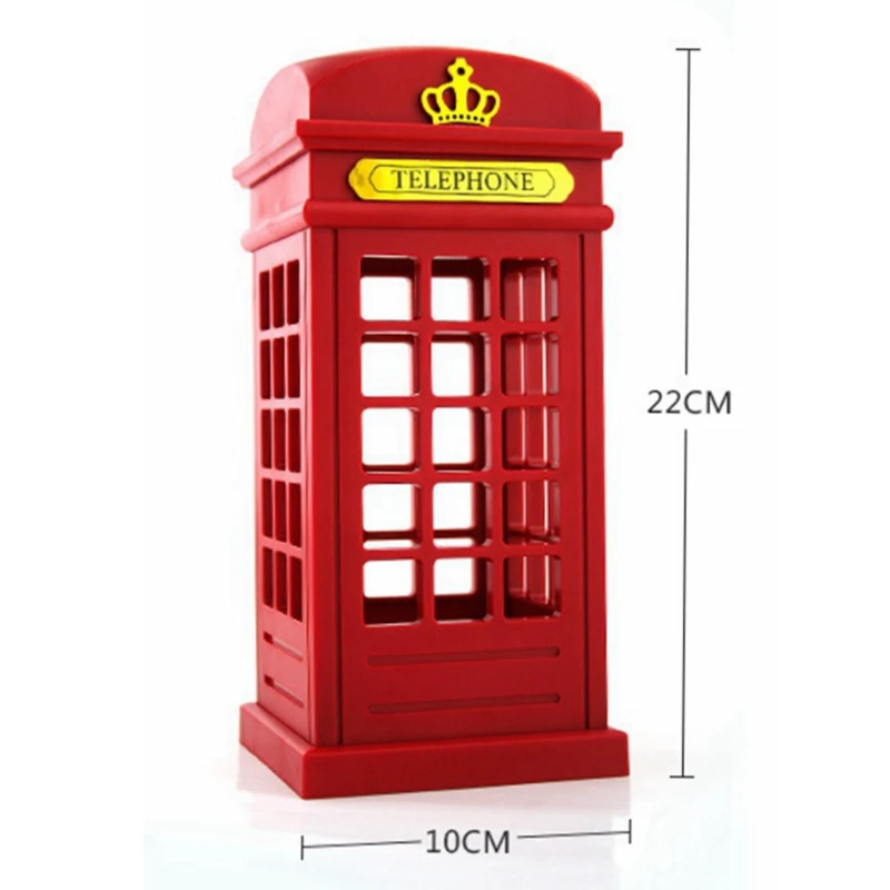 Американское Ретро украшение телефонная будка лампа Креативный светодиодный