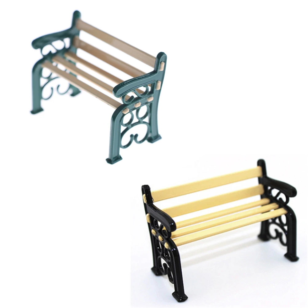 1 шт. изделия из смолы современные скамейки для парка миниатюрные сказочные