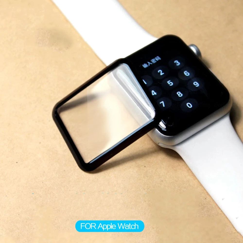 2 шт 3D Премиум Защитная пленка для экрана Apple Watch закаленное стекло iWatch 40 мм 38 44 42