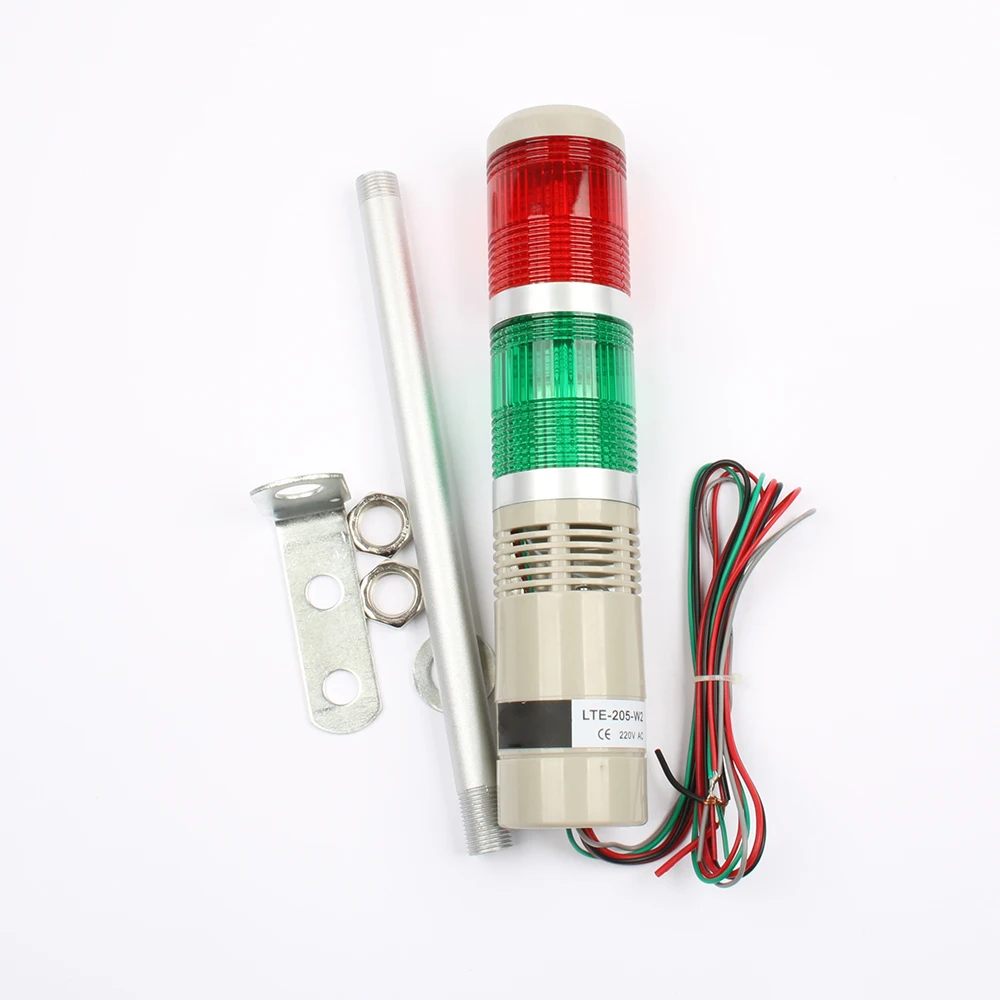 LED AC220V 110V DC 12V 24V безопасная стек лампа красный зеленый желтый вспышка