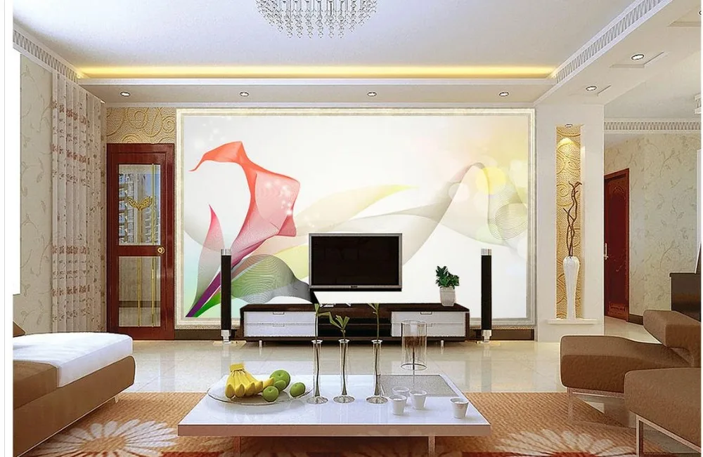 Фотообои 3d обои для телевизора декорация дома Калла линии | Обустройство